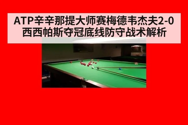 ATP辛辛那提大师赛梅德韦杰夫2-0西西帕斯夺冠底线防守战术解析